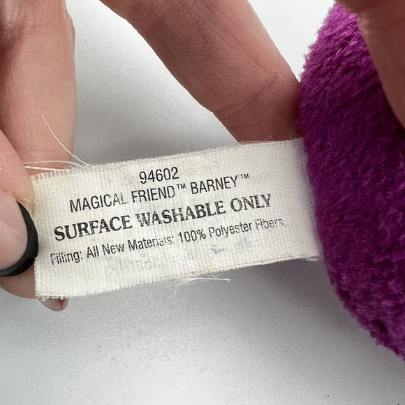 Vintage Fisher Price Mattel Barney 2001 Interactive Plush Works Talks Lights Up - Picture 10 of 12